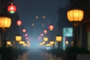最后一班渡轮悬疑电影封面,夜雾渡轮与码头灯光